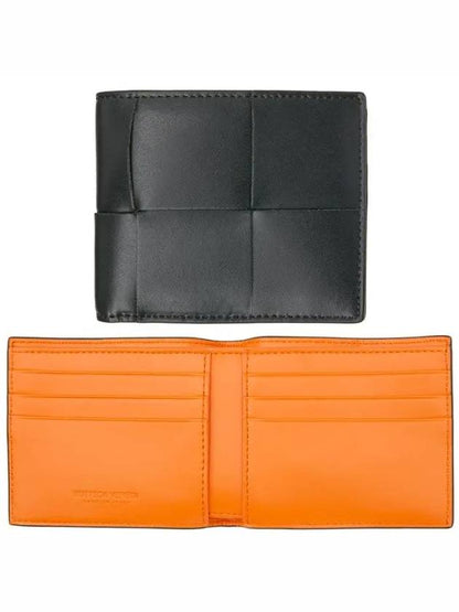 Luxury Bottega Veneta Cassette Half Wallet Dark Green