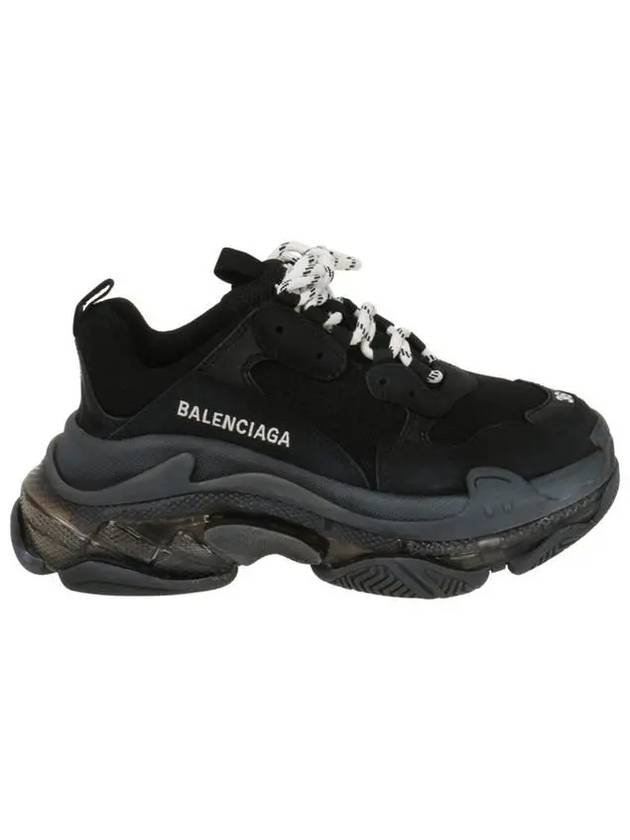 Luxury Balenciaga Trending 2025 Triple S Clear Sole Low Top Sneakers Black