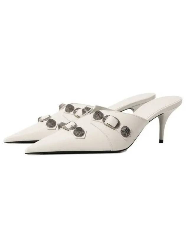 Luxury Balenciaga Trending 2025 Cagole 70mm Mule Optic White