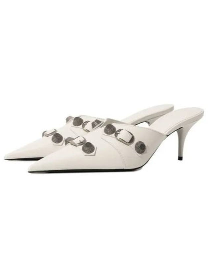 Luxury Balenciaga Trending 2025 Cagole 70mm Mule Optic White