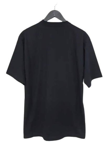 Luxury Balenciaga Trending 2025 Gym Wear Logo Print Short Sleeve T-Shirt Black