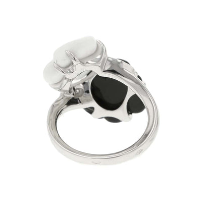 CHANEL Camellia Ring Size 48/#8J2938 18K White Gold