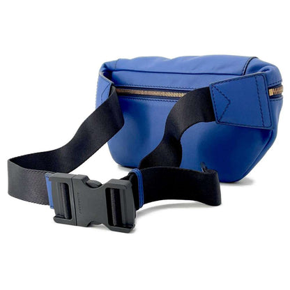 BURBERRY Crossbody Bag Blue Leather