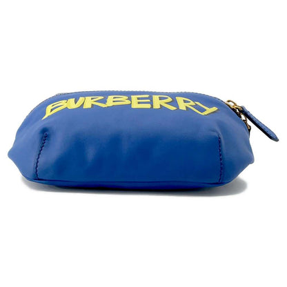 BURBERRY Crossbody Bag Blue Leather