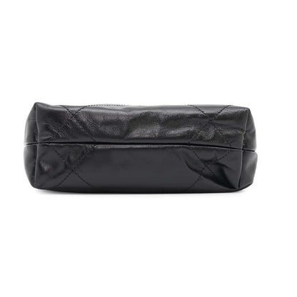 CHANEL CHANEL22 Pearl/Logo Chain 2WAY Shoulder Bag BlackAS3980 Shiny Calf Leather Size Mini