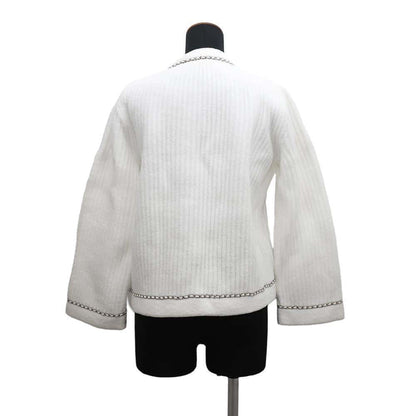 CHANEL Jacket Lion Button Size 34 WhiteP73520 Polyamide100%
