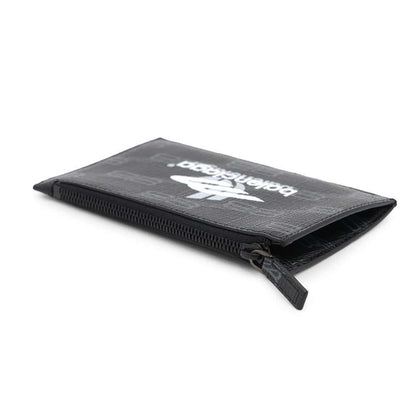 BALENCIAGA Logo Fragment Case Black640535 PVC Coated Canvas