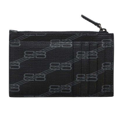 BALENCIAGA Logo Fragment Case Black640535 PVC Coated Canvas
