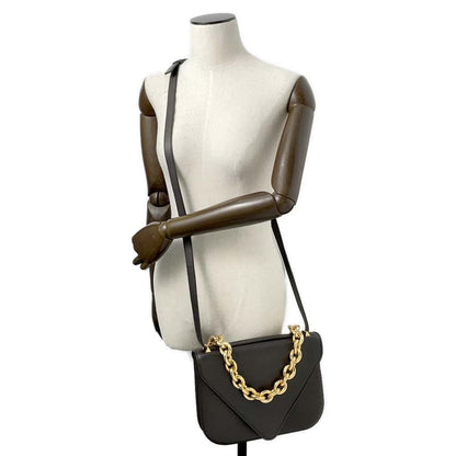Bottega Veneta Mount Envelope Shoulder Bag Brown667398 Smooth Calf Leather
