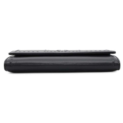 CHANEL Chain wallet Black Leather