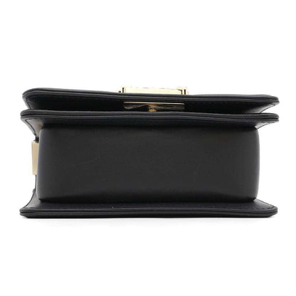 CHANEL Boy Chanel ChainShoulder BlackA67364 Leather Size Mini