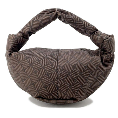 Bottega Veneta Double knot Brown Nylon Size Mini