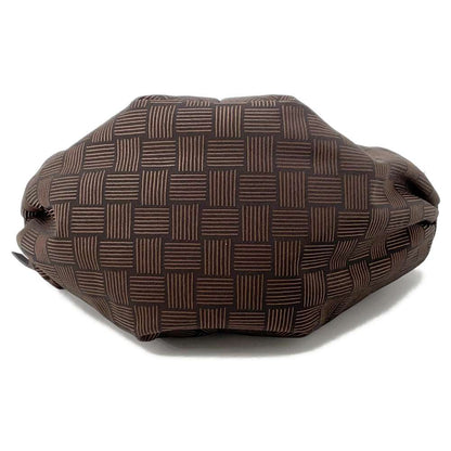 Bottega Veneta Double knot Brown Nylon Size Mini