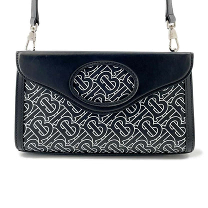 BURBERRY 2wayBag Black/White Leather