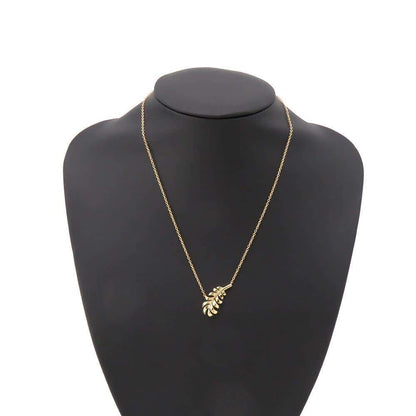 CHANEL Plume de CHANEL NecklaceJ10167 18K Yellow Gold