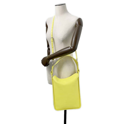 BALENCIAGA TOOL2.0 North South Shoulder Yellow659920 Leather Size Small