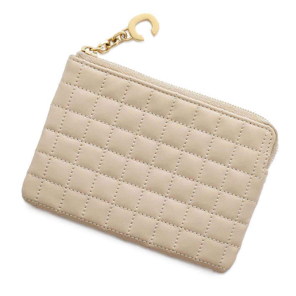 CELINE CBag Charm Coin purse Beige10B823BFL.03ND Leather