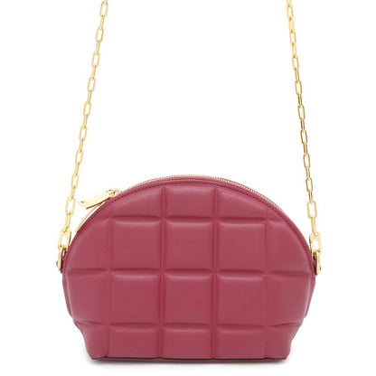 Bottega Veneta Half Moon Shoulder Bag Bordeaux Leather