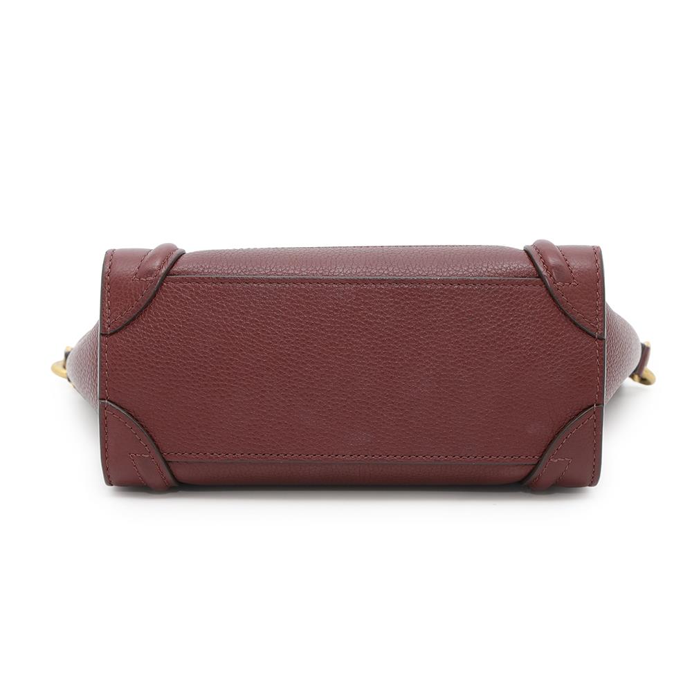 CELINE Luggage shopper Bordeaux189243 Leather Size Nano