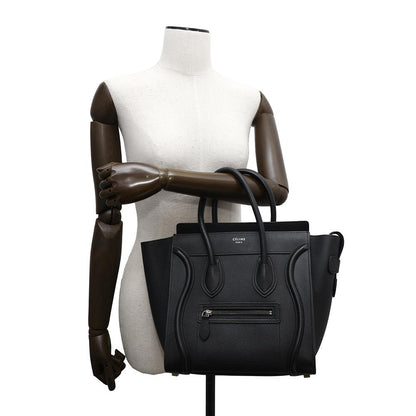 CELINE Luggage shopper Black189793 Leather Size micro