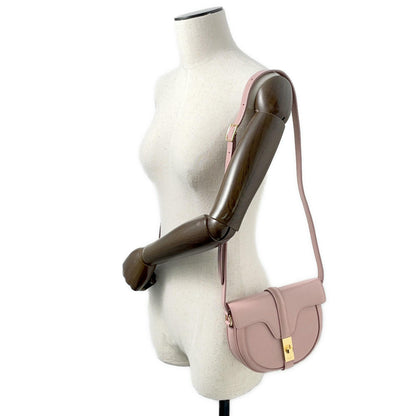 CELINE Busas 16 Shoulder Bag Pink18801 Leather Size Small