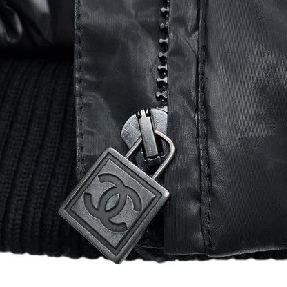 CHANEL Sports line hooded vest Size 38 BlackP36696 Polyurethane70% Nylon30%