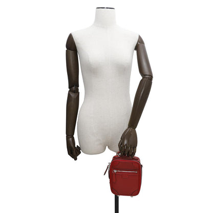 FENDI Travel Mini Bag Shoulder Bag Red7VA542 Leather