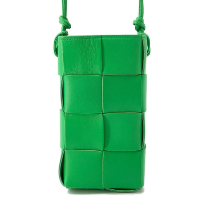 Bottega Veneta Maxi INTRECCIATO Cassette Phone Pouch Parakeet730541 Calf Leather