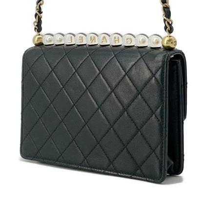 CHANEL ChainShoulder Bag BlackAS0585 Lambskin