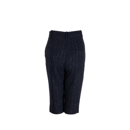 Chanel size 36 Knee-length shorts tweed black