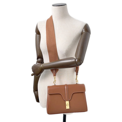 CELINE Teen Soft 16 (Season) Shoulder Tan196853CR4.04LU Calf Leather