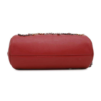 CHANEL Chain logo 2WAY Shoulder Bag RedAS1779 Leather