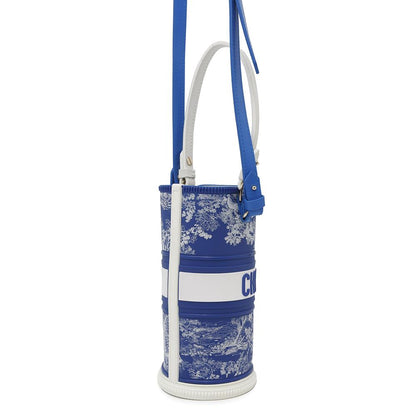 Dior Toile de Jouy Bottle Holder BlueS6205OGTJ Rubber Leather