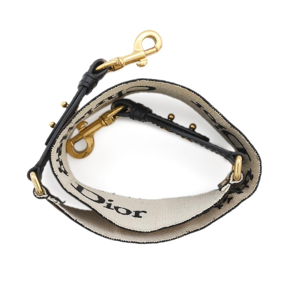 Dior Shoulder Strap Beige/Brown Canvas Leather