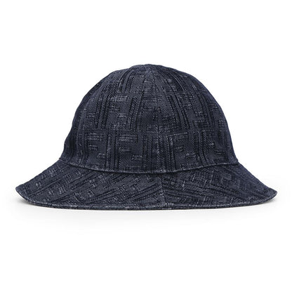 FENDI Zucca Pattern Hat Size M NavyFXQ982 Cotton65% Polyester35%