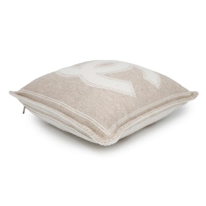 CHANEL CC Logo Cushion Beige/Ivory Wool 90% Cashmere10%
