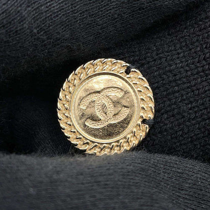 CHANEL Long Knit Cardigan Size 36 BlackP72463 Cashmere100%
