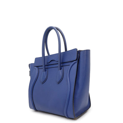CELINE Luggage shopper Blue189793 Leather Size micro