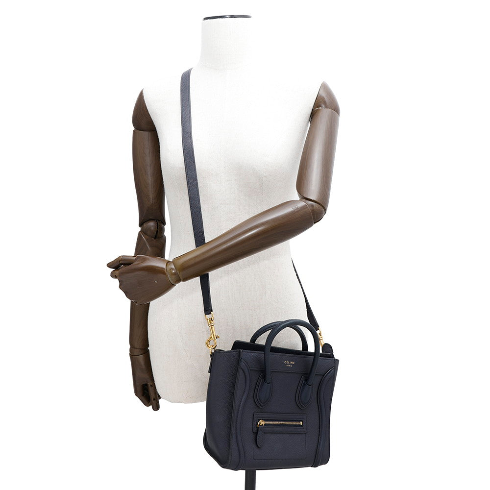 CELINE Luggage shopper Navy168243 Leather Size Nano