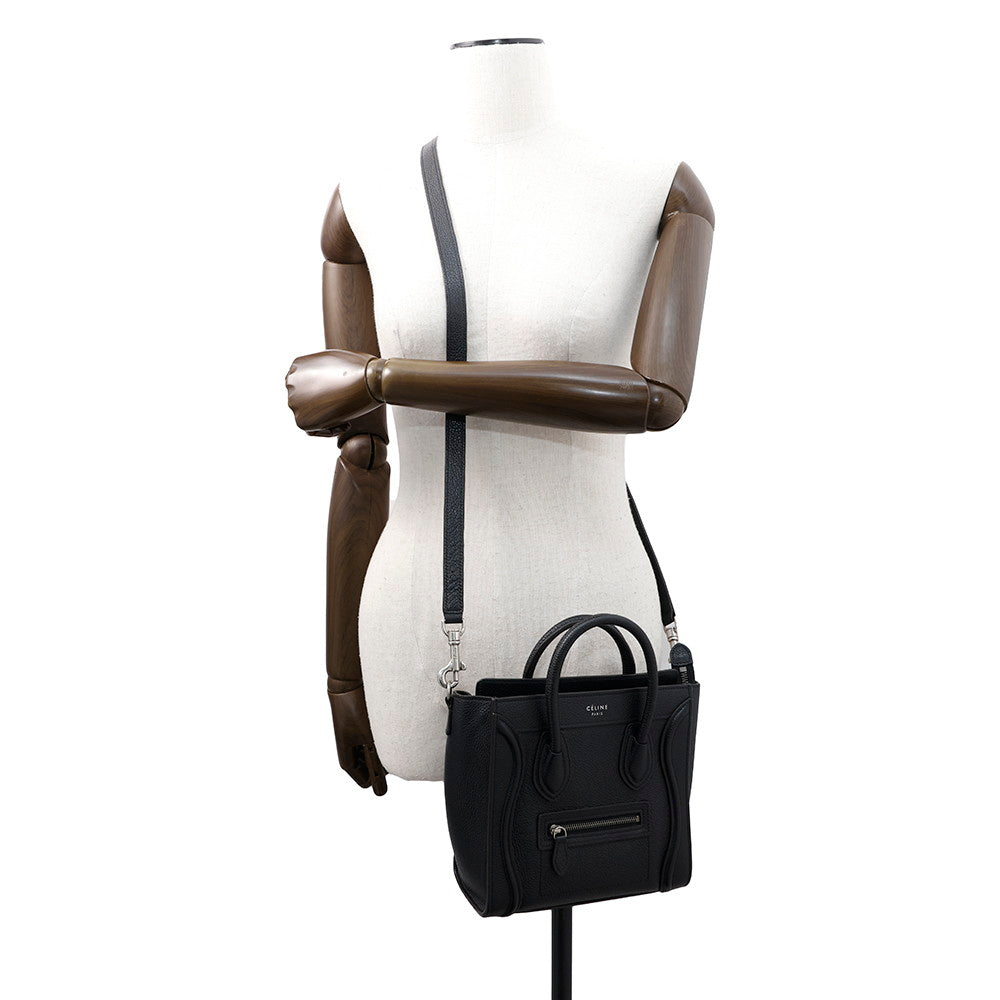 CELINE Luggage shopper Black189243 Leather Size Nano