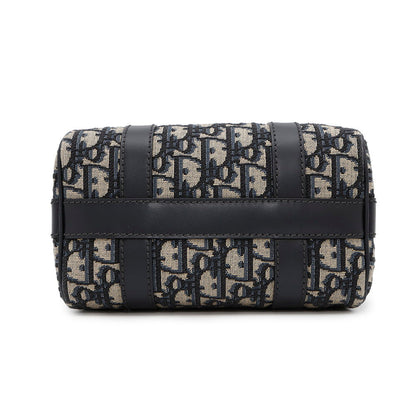 Dior Oblique Dior Groove 20 NavyM1364UTZQ Jacquard Calf Leather Size Small