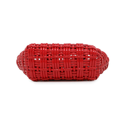 BALENCIAGA Bistro 2WAY Handbag Red678028 Patent Leather Size XXS