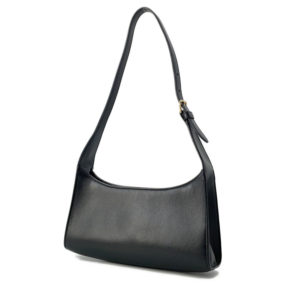 CELINE Cuir Triomphe One Shoulder Bag Black198153DU3.38NO Leather