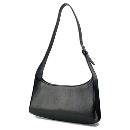 CELINE Cuir Triomphe One Shoulder Bag Black198153DU3.38NO Leather