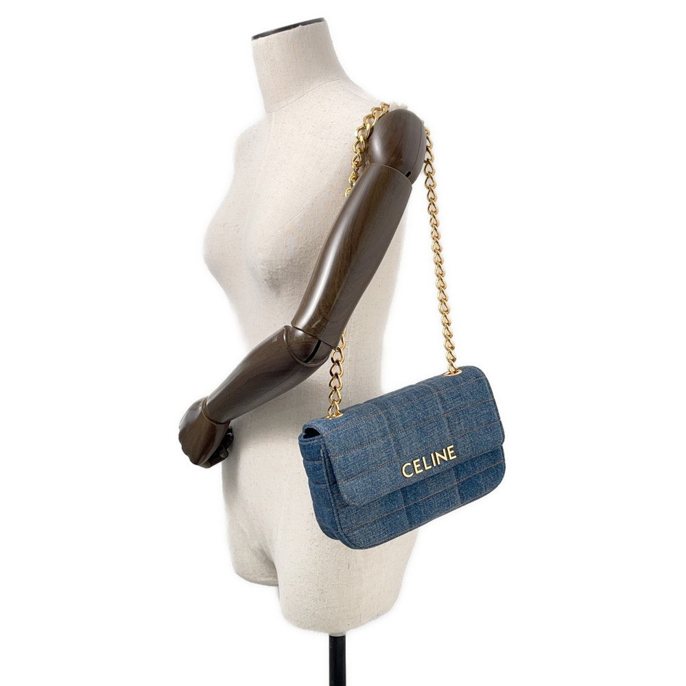 CELINE ChainShoulder Bag Blue11127 2ETN 07DD Denim