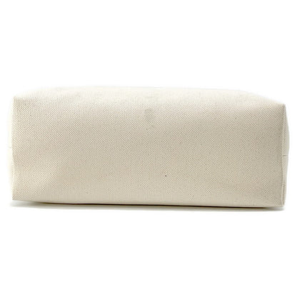CELINE Horizontal Cabas White/Brown190062 Canvas Leather