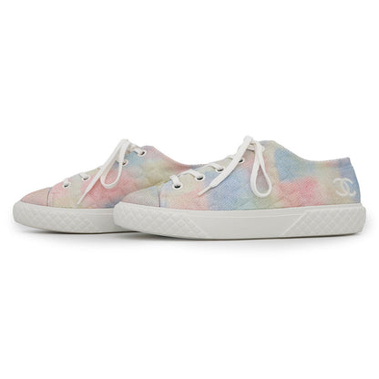 CHANEL 2022Stainless Steel Lace-up Sneakers MulticolorG38278 Canvas Size 38C
