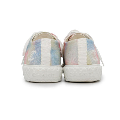 CHANEL 2022Stainless Steel Lace-up Sneakers MulticolorG38278 Canvas Size 38C