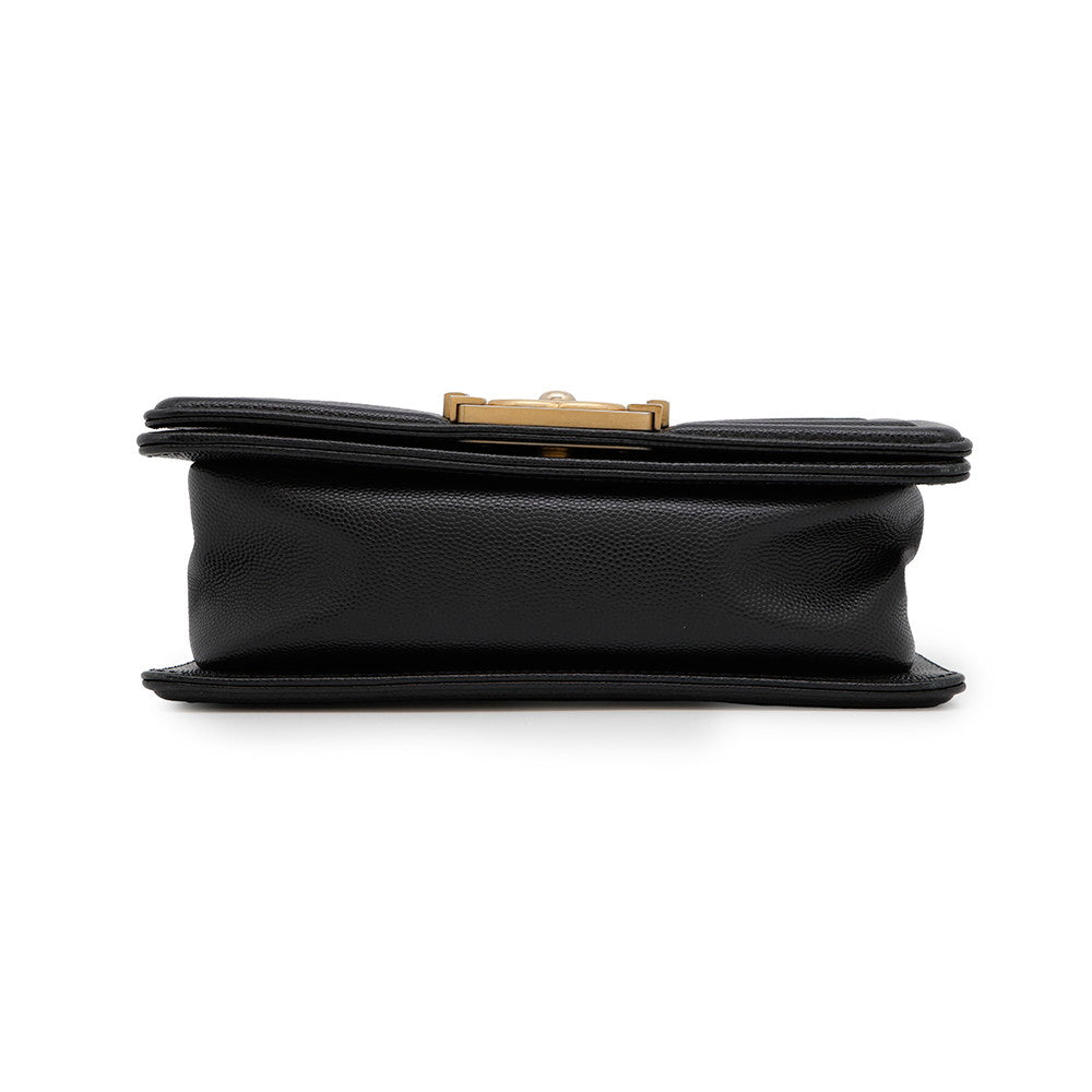 CHANEL Boy Chanel ChainShoulder Bag BlackA67085 Caviar Leather Size 20