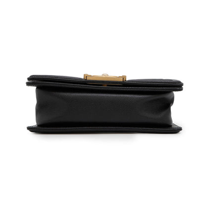 CHANEL Boy Chanel ChainShoulder Bag BlackA67085 Caviar Leather Size 20
